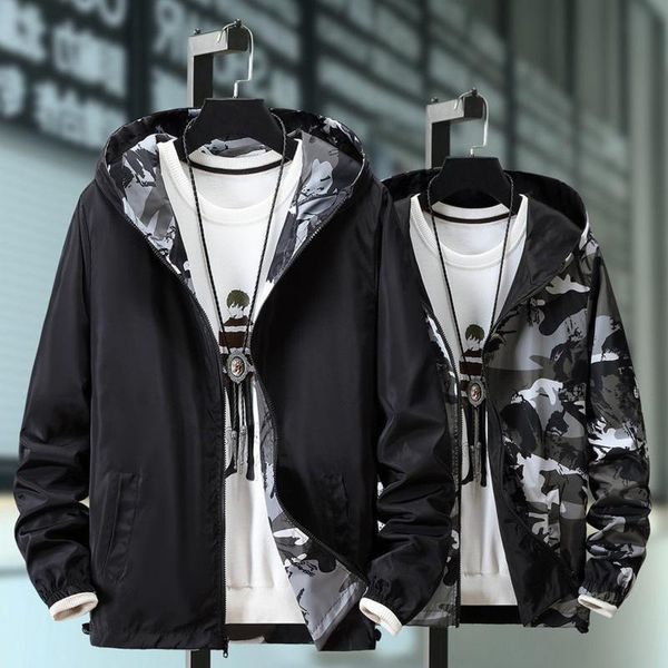 men's jackets korean style men 2021 autumn two-sided thin trend handsome student casual mens loose hooded top, Black;brown
men's jackets korean style men 2021 autumn two-sided thin trend handsome student casual mens loose hooded top, Black;brown