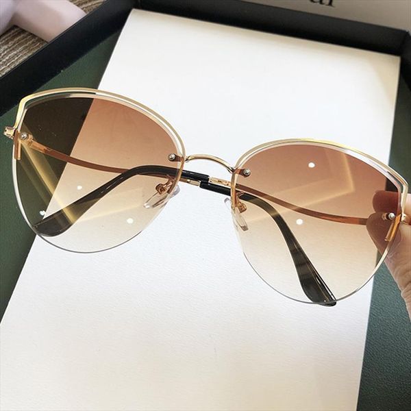 fashion pink gradient cat eye sunglasses for women vintage rimless alloy hollow sun glasses female elegant shades brown, White;black
fashion pink gradient cat eye sunglasses for women vintage rimless alloy hollow sun glasses female elegant shades brown, White;black