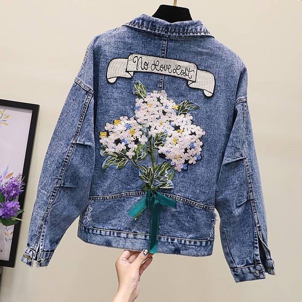 women's jackets net red embroidered denim jacket female spring and autumn loose korean version of the short trendy ins delivery, Black;brown
women's jackets net red embroidered denim jacket female spring and autumn loose korean version of the short trendy ins delivery, Black;brown