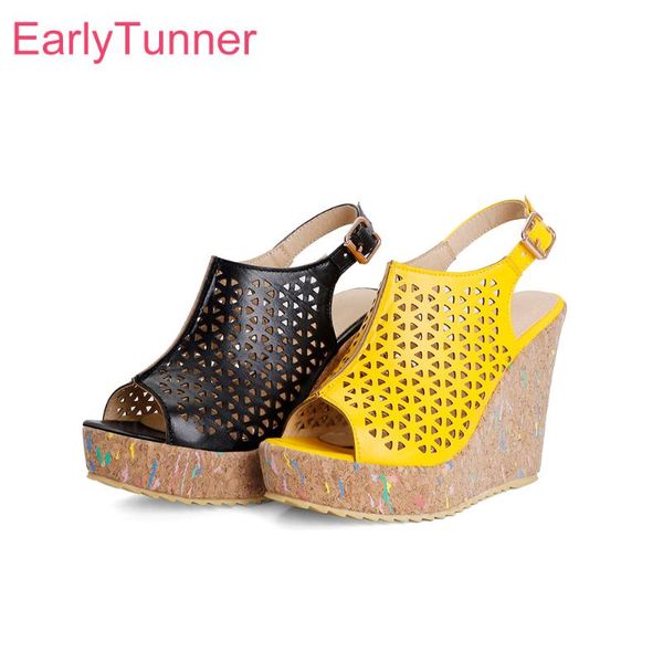 sandals 2021 summer sweet yellow black women wedge cut out high heels school lady party shoes plus big size 43
sandals 2021 summer sweet yellow black women wedge cut out high heels school lady party shoes plus big size 43