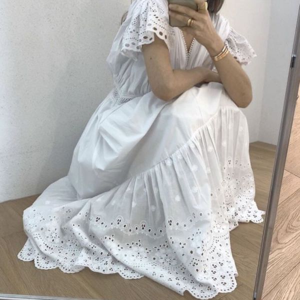 2021 new korean elegant loose summer women v neck flare sleeve high waist tunic patchwork oversize maxi female robe femme mkab, Black;gray
2021 new korean elegant loose summer women v neck flare sleeve high waist tunic patchwork oversize maxi female robe femme mkab, Black;gray