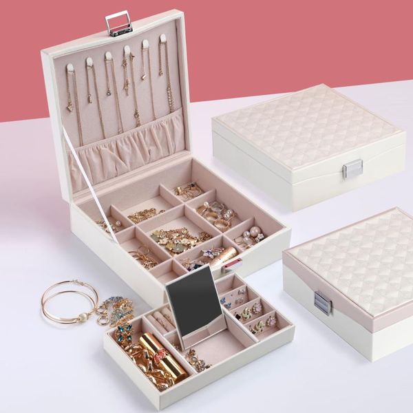 storage boxes & bins 1pcs double layer jewelry box earring necklace display case travel organizer
storage boxes & bins 1pcs double layer jewelry box earring necklace display case travel organizer