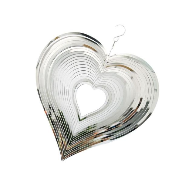 decorative objects & figurines metal 3d rotating spiral heart wind chime hanging spinners with tail ball home garden room decor
decorative objects & figurines metal 3d rotating spiral heart wind chime hanging spinners with tail ball home garden room decor
