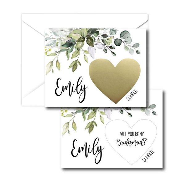 custom bridesmaid proposal card personalized scratch cards will you be my bridesmaid honorary maid proposal fun gift
custom bridesmaid proposal card personalized scratch cards will you be my bridesmaid honorary maid proposal fun gift