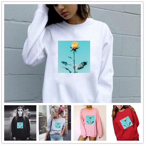 women's hoodies & sweatshirts women hoodie yellow rose printed fleece long sleeve o neck loose sweatshirt girls pullovers winter, Black
women's hoodies & sweatshirts women hoodie yellow rose printed fleece long sleeve o neck loose sweatshirt girls pullovers winter, Black