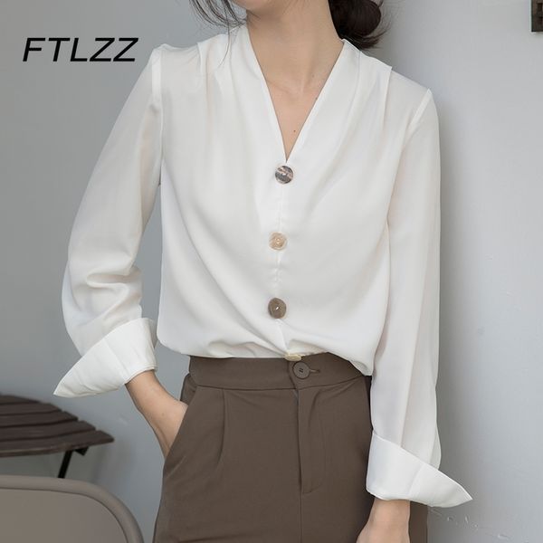 spring autumn chiffon blouse women fashion v neck long sleeve elegant office shirts ladies korean button up casual 210602, White
spring autumn chiffon blouse women fashion v neck long sleeve elegant office shirts ladies korean button up casual 210602, White