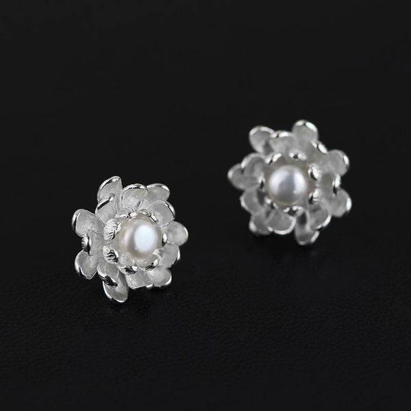 stud inature 925 sterling silver freshwater pearl lotus flower earrings for women statement jewelry, Golden;silver
stud inature 925 sterling silver freshwater pearl lotus flower earrings for women statement jewelry, Golden;silver