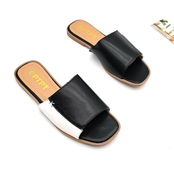 slippers shoes ladies' multicolored sandals slipers women big size soft 2021 rubber flat slides bonded leather mixed colors basi, Black
slippers shoes ladies' multicolored sandals slipers women big size soft 2021 rubber flat slides bonded leather mixed colors basi, Black