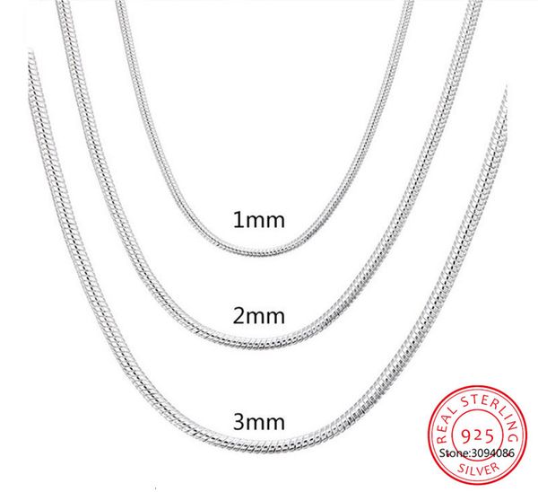 necklaces pendants lekani 925 silver 1mm/2mm/3mm snake chain necklace for men women fine jewelry
necklaces pendants lekani 925 silver 1mm/2mm/3mm snake chain necklace for men women fine jewelry