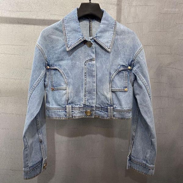 women's jackets casual short denim jacket spring long sleeve coat fashion female, Black;brown
women's jackets casual short denim jacket spring long sleeve coat fashion female, Black;brown