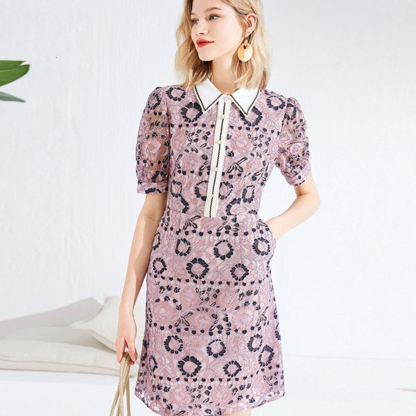 2021 new european vintage pink lace mini women summer runway designers short sleeve a-line slim 6tbm, Black;gray
2021 new european vintage pink lace mini women summer runway designers short sleeve a-line slim 6tbm, Black;gray