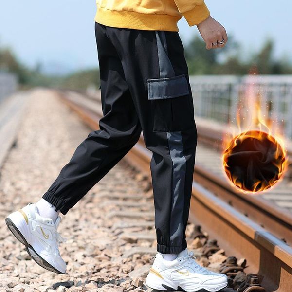 men's pants sports man loose sweat fo casual trousers plus cashmere, Black
men's pants sports man loose sweat fo casual trousers plus cashmere, Black