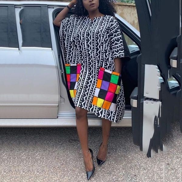 casual dresses african for women fashion africa printed loose half sleeve mid calf evening night party vestidos mujer dress, Black;gray
casual dresses african for women fashion africa printed loose half sleeve mid calf evening night party vestidos mujer dress, Black;gray