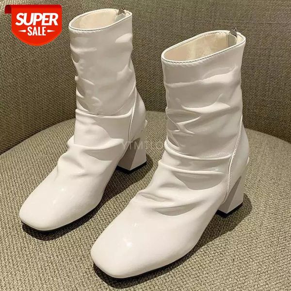 women's ankle boots square toe footwear pu leather fashion short fold female zipper botas mujer square heel botas altas mujer #gf99, Black
women's ankle boots square toe footwear pu leather fashion short fold female zipper botas mujer square heel botas altas mujer #gf99, Black