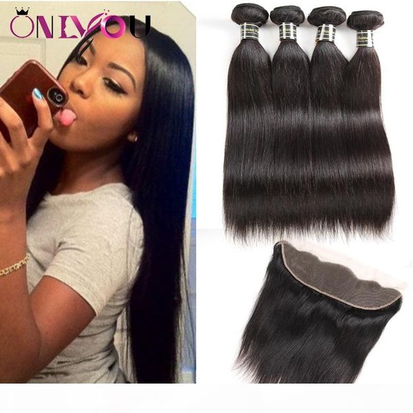 selling onlyou hair products unprocessed peruvian virgin hair straight human hair weave bundles with frontal weaves closure, Black;brown
selling onlyou hair products unprocessed peruvian virgin hair straight human hair weave bundles with frontal weaves closure, Black;brown