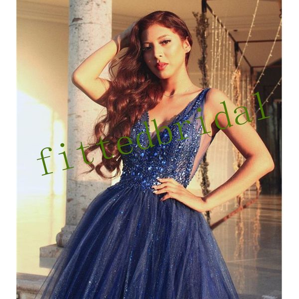 shinning prom dresses sequins beading deep v neck evening wear tulle backless party gowns, Black
shinning prom dresses sequins beading deep v neck evening wear tulle backless party gowns, Black