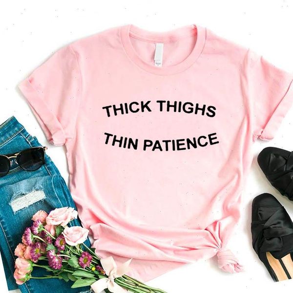 women t shirt thick thighs thin patience letters print tshirt women short sleeve o neck loose t shirt ladies causal tee shirt, White
women t shirt thick thighs thin patience letters print tshirt women short sleeve o neck loose t shirt ladies causal tee shirt, White