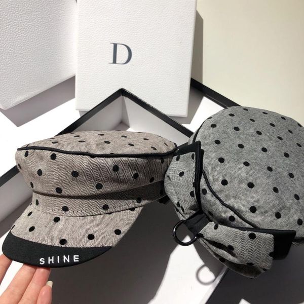 berets fashion dot hat for women spring autumn bow knot hepburn style cute girl winter octagonal painter flat cap, Blue;gray
berets fashion dot hat for women spring autumn bow knot hepburn style cute girl winter octagonal painter flat cap, Blue;gray