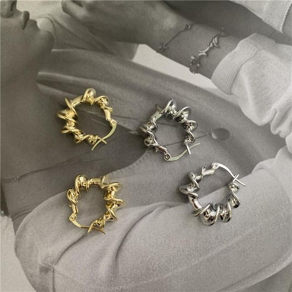hoop & huggie orgin summer high street twisted irregular earings for women girl exquisite metal party gifts jewelry accessories, Golden;silver
hoop & huggie orgin summer high street twisted irregular earings for women girl exquisite metal party gifts jewelry accessories, Golden;silver