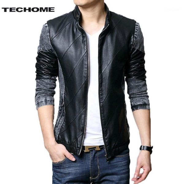 men's jackets autumn winter nice installed pu leather stitching jeans coat of cultivate one's morality 4xl motorcycle jacket, Black;brown
men's jackets autumn winter nice installed pu leather stitching jeans coat of cultivate one's morality 4xl motorcycle jacket, Black;brown