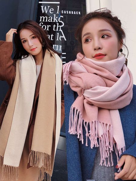 scarf spring and winter korean version versatile 2020 new student lovely girl shawl for outdoor use in autumn, Blue;gray
scarf spring and winter korean version versatile 2020 new student lovely girl shawl for outdoor use in autumn, Blue;gray