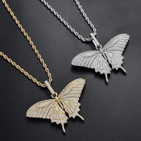 pendant necklaces micro paved cubic zirconia bling iced out butterfly pendants necklace for women men hip hop rapper jewelry gold silver
pendant necklaces micro paved cubic zirconia bling iced out butterfly pendants necklace for women men hip hop rapper jewelry gold silver