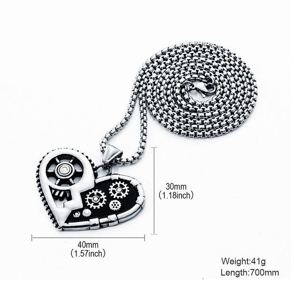 european titanium locomotive stainless gear steel necklace and heart-shaped pendant american steampunk 389 steel mechanical xxjjd hkdai
european titanium locomotive stainless gear steel necklace and heart-shaped pendant american steampunk 389 steel mechanical xxjjd hkdai