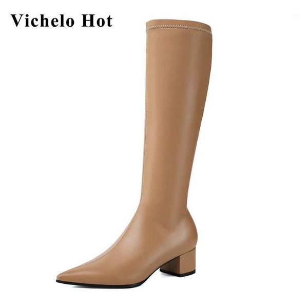boots vichelo three colors classic equestrian korean catwalk pointed toe med heel zipper gorgeous knee high l721, Black
boots vichelo three colors classic equestrian korean catwalk pointed toe med heel zipper gorgeous knee high l721, Black