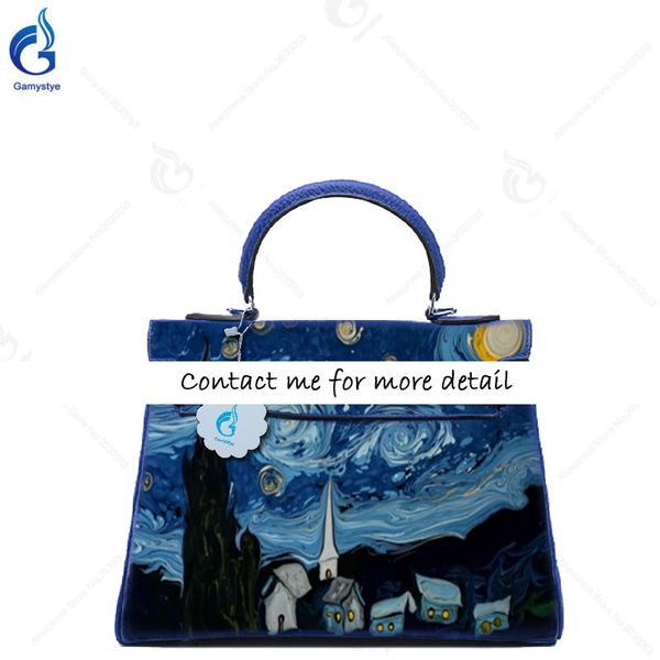 personalizar bolso famous painting bag women handbags art fashion graffiti hand drawing van gogh starry sky genuine leather bags, Black;red
personalizar bolso famous painting bag women handbags art fashion graffiti hand drawing van gogh starry sky genuine leather bags, Black;red