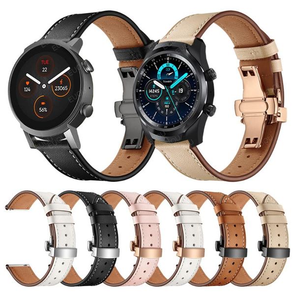 watch bands butterfly buckle leather strap for ticwatch pro 2021/pro3/gtx wristband band e3 gth watchband bracelet accessories, Black;brown
watch bands butterfly buckle leather strap for ticwatch pro 2021/pro3/gtx wristband band e3 gth watchband bracelet accessories, Black;brown