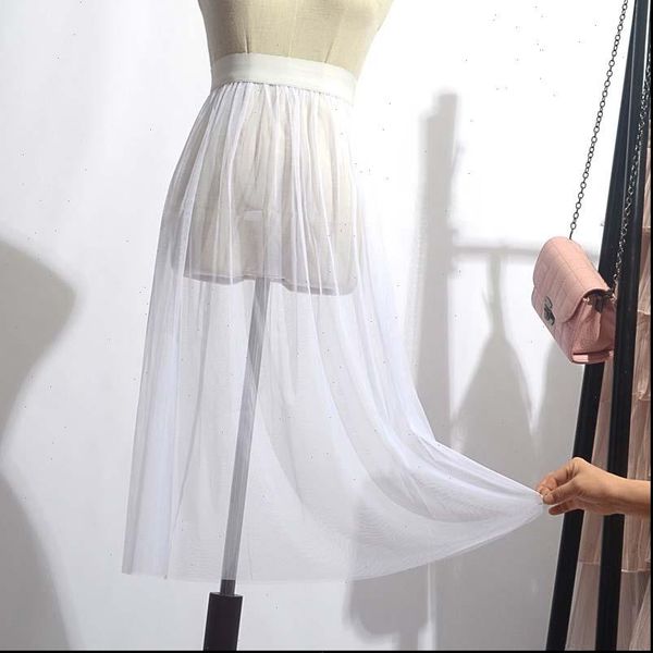 2021 new single layer see through mesh skirt transparent gauze casual elegant knee length black white high waist elastic skirt
2021 new single layer see through mesh skirt transparent gauze casual elegant knee length black white high waist elastic skirt