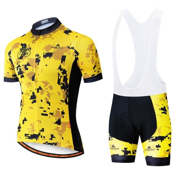 racing sets yellow camouflage summer pro team short sleeve men's cycling jersey bib shorts set clothes ropa ciclismo bicycle clothing k, Black;blue
racing sets yellow camouflage summer pro team short sleeve men's cycling jersey bib shorts set clothes ropa ciclismo bicycle clothing k, Black;blue