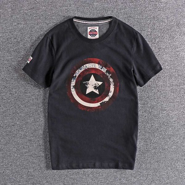 2021 european and american youth half personalized shield printed men's round neck short sleeve t-shirt 965 c1o2, White;black
2021 european and american youth half personalized shield printed men's round neck short sleeve t-shirt 965 c1o2, White;black