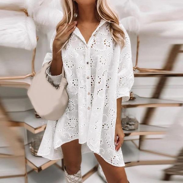 casual dresses 40% drop shirt women dress hollow out single-breasted solid color 3/4 sleeve for daily wear, Black;gray
casual dresses 40% drop shirt women dress hollow out single-breasted solid color 3/4 sleeve for daily wear, Black;gray