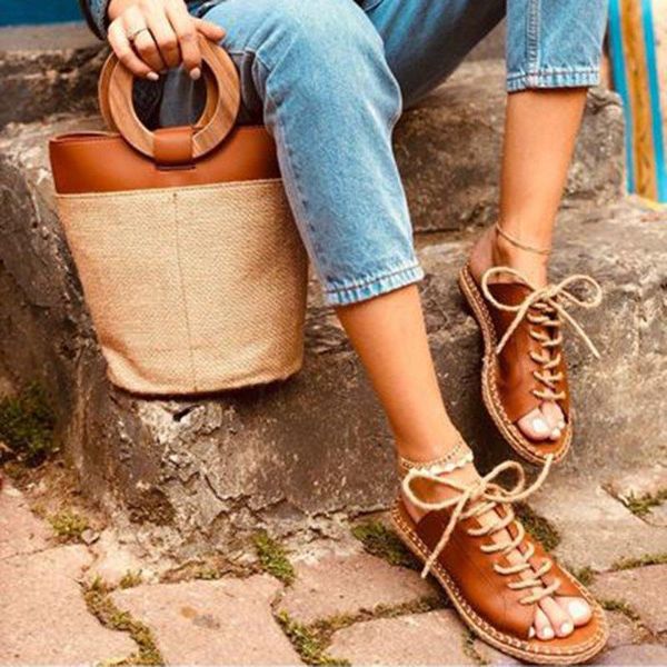 dress shoes sagace sandals woman large size fish mouth rope strap low-heeled flat with fashion creativity women summer, Black
dress shoes sagace sandals woman large size fish mouth rope strap low-heeled flat with fashion creativity women summer, Black