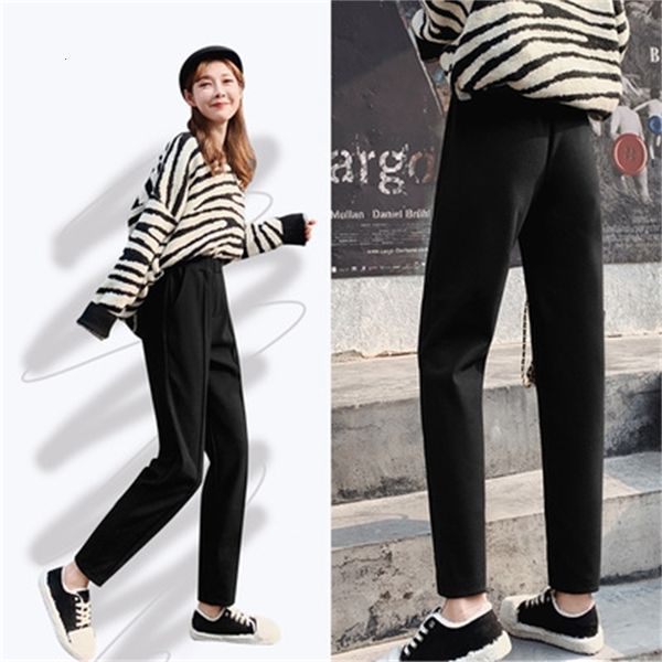 new 2021 spring winter thicken women harem woolen blend pants female trousers capris bottoms 0wv0, Black;white
new 2021 spring winter thicken women harem woolen blend pants female trousers capris bottoms 0wv0, Black;white