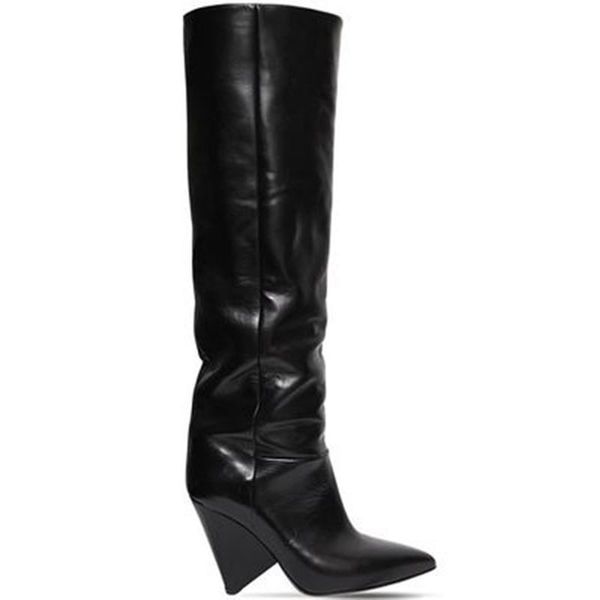 boots european and american fashion 2021 spike heels sleeve leather ladies walk show knee fold straight-tube long, Black
boots european and american fashion 2021 spike heels sleeve leather ladies walk show knee fold straight-tube long, Black