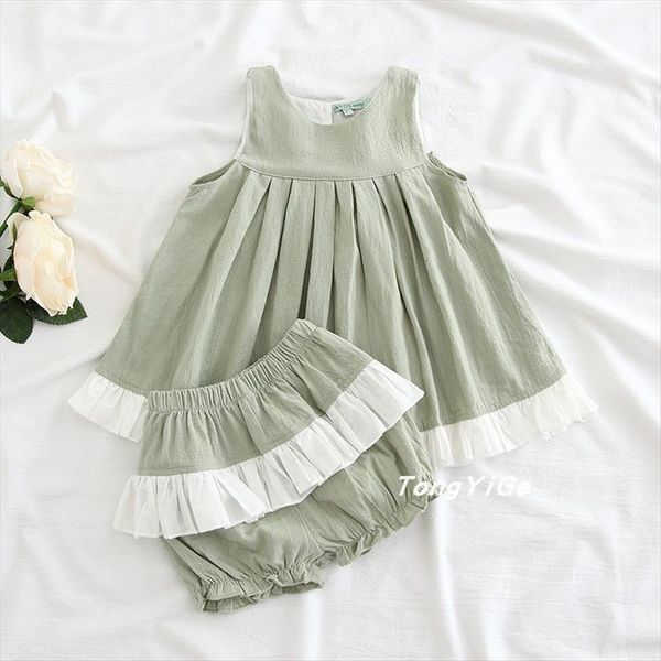 style spain girls matcha girl dresses green vest shirt bread pants set little clothing kids for, Red;yellow
style spain girls matcha girl dresses green vest shirt bread pants set little clothing kids for, Red;yellow