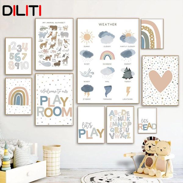 paintings number alphabet animal rainbow canvas painting nordic education posters and prints for kid room nursery playroom wall picture
paintings number alphabet animal rainbow canvas painting nordic education posters and prints for kid room nursery playroom wall picture