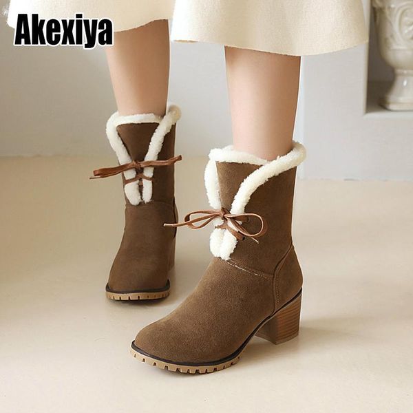 boots women platform winter shoes snow keep warm ankle with thick fur heels bc2239, Black 
boots women platform winter shoes snow keep warm ankle with thick fur heels bc2239, Black