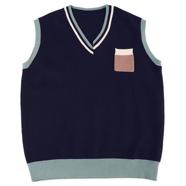 men's vests japan sweater vest men autumn winter sleeveless knitted v-neck boyfriend preppy style patchwork couples students streetwea, Black;white
men's vests japan sweater vest men autumn winter sleeveless knitted v-neck boyfriend preppy style patchwork couples students streetwea, Black;white
