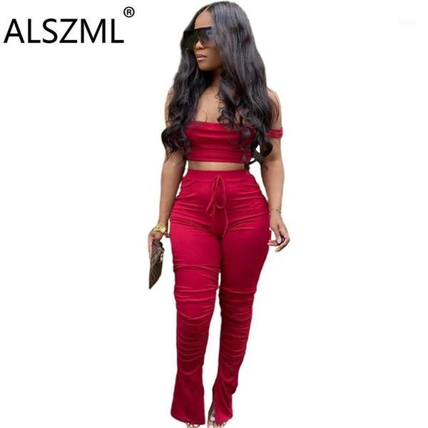selling summer crop and pleated pant suit female solid 2 pieces set casual track outfits two piece dress, White
selling summer crop and pleated pant suit female solid 2 pieces set casual track outfits two piece dress, White