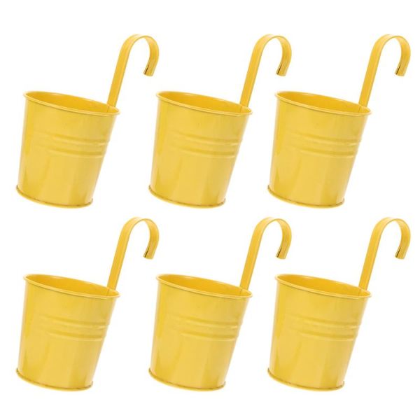 planters & pots 6pcs iron hanging flower pot railing fence balcony garden decor holder
planters & pots 6pcs iron hanging flower pot railing fence balcony garden decor holder