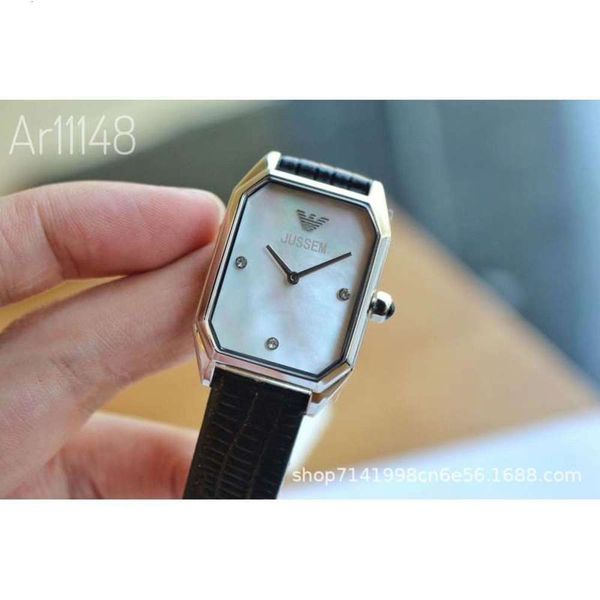 square watch mani fritillaria small face small ar11148 green watch classic business belt women's watch, Slivery;brown
square watch mani fritillaria small face small ar11148 green watch classic business belt women's watch, Slivery;brown