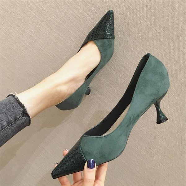 dress shoes patchwork pointed toe shallow fashion pumps dark green qualities thin high heels slip on casual brief ol work woman, Black
dress shoes patchwork pointed toe shallow fashion pumps dark green qualities thin high heels slip on casual brief ol work woman, Black