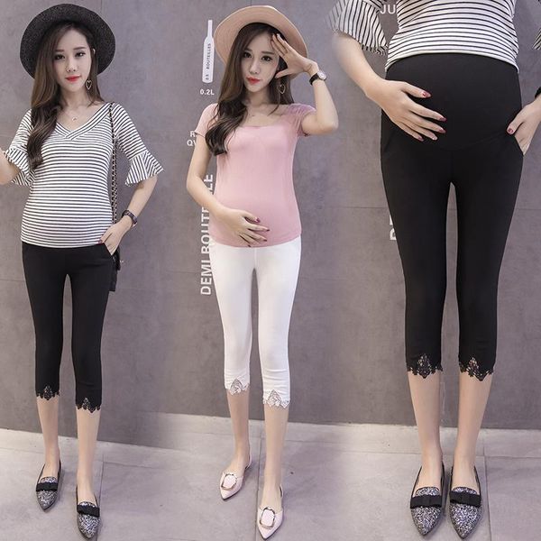 maternity bottoms 899# pants summer casual loose seventh slim comfy belly support elastic waist trousers, White
maternity bottoms 899# pants summer casual loose seventh slim comfy belly support elastic waist trousers, White