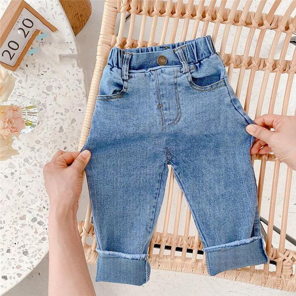 jeans korean style spring baby girls elastic denim pants 2021 children casual all-match, Blue
jeans korean style spring baby girls elastic denim pants 2021 children casual all-match, Blue