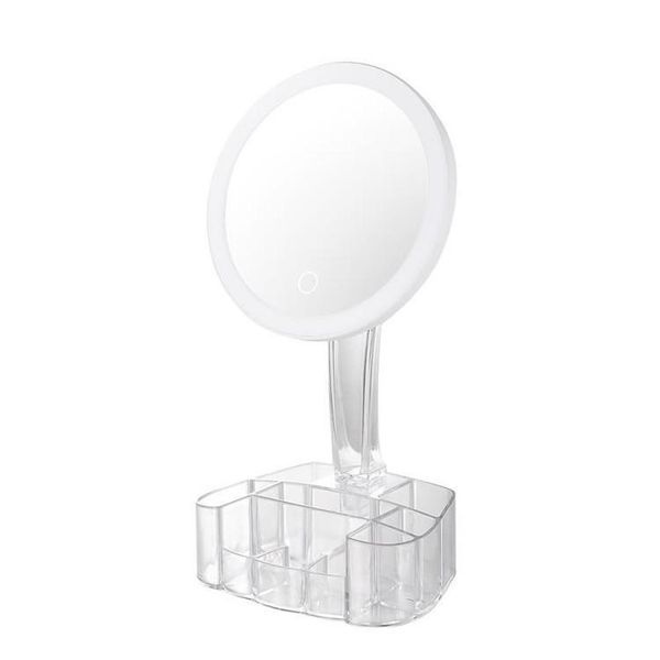 compact mirrors led makeup mirror with light ladies removable large-capacity storage box usb interface 3-in-1 deskvanity
compact mirrors led makeup mirror with light ladies removable large-capacity storage box usb interface 3-in-1 deskvanity