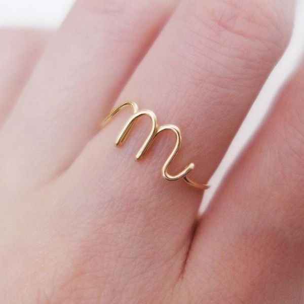 wedding rings simple handwriting initial letter for women stackable name ring couple jewelry wholesale christmas gift sister, Slivery;golden
wedding rings simple handwriting initial letter for women stackable name ring couple jewelry wholesale christmas gift sister, Slivery;golden