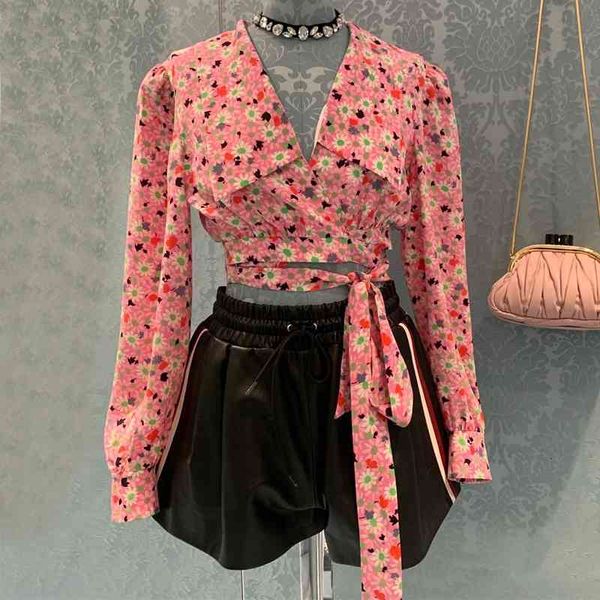women's knits & tees women crop blouses peter pan collar floral print lace up bandage long sleeve shirts yazl, White
women's knits & tees women crop blouses peter pan collar floral print lace up bandage long sleeve shirts yazl, White
